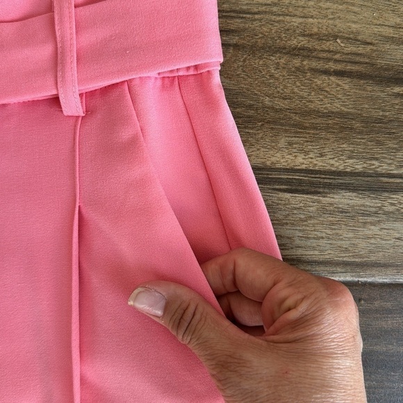 NWT Venus Straight Leg Belted Trousers in Pink, 2 - Picture 8 of 13